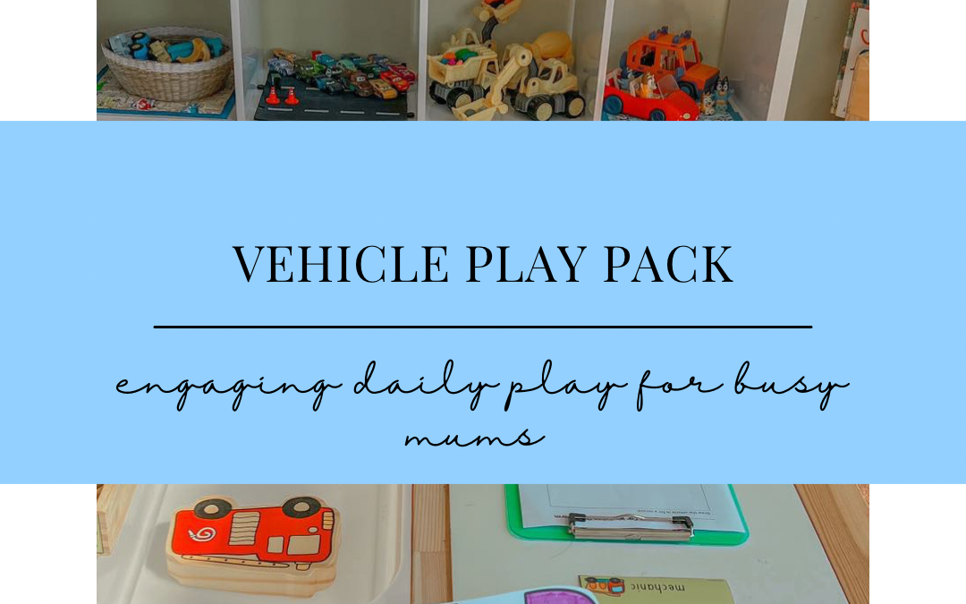 Project PLAY Pack Vehicle Time: Engaging Daily Play Plans for Busy Mums